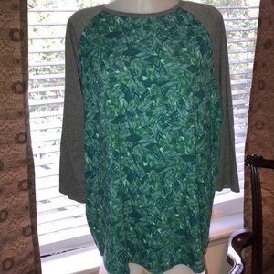 LuLaRoe Randy 3XL Feather Print